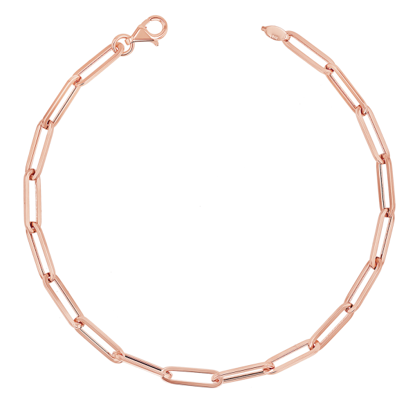 14K Paper Clip Chain Bracelet Discount