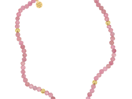 Pink Sapphire Stretch Beaded Bracelet Online Hot Sale