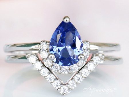 Aria Tanzanite Ring Set- Sterling Silver Hot on Sale