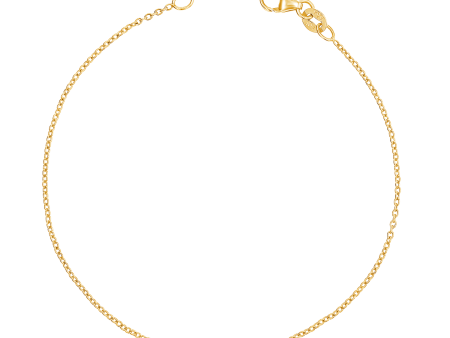 14K Gold Cable Chain Bracelet Online now