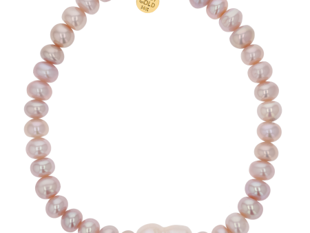 Blush Pearl Stretch Bead Bracelet Sale