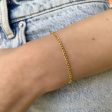 14K Dainty Cuban Link Chain Bracelet Online Hot Sale