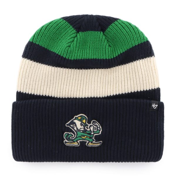 NOTRE DAME FIGHTING IRISH CLUBHOUSE JENNINGS  47 CUFF KNIT Hot on Sale