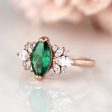 Adeline Emerald Ring- 14K Rose Gold Vermeil For Cheap