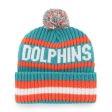 MIAMI DOLPHINS HISTORIC BERING  47 CUFF KNIT For Sale