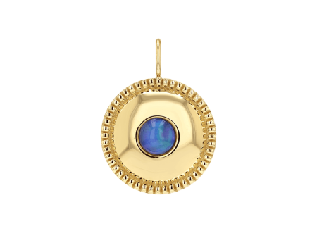 Beaded Opal Medallion Charm Sale