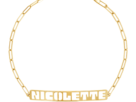 Customizable Cut-Out Name Bracelet Sale