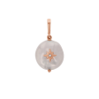 Coin Pearl Diamond Starburst Charm Fashion