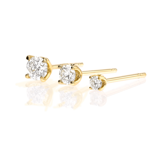 14K Gold Solitaire Studs Online Sale