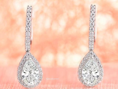 Vera White Sapphire Earrings- Sterling Silver Discount