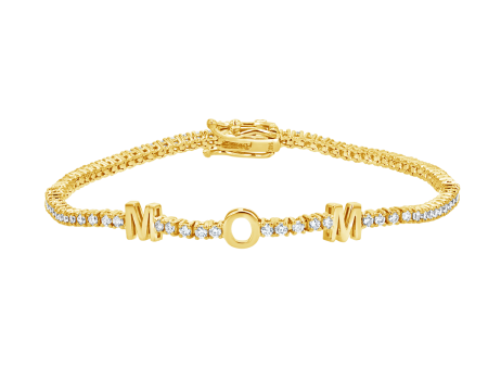 Signature Diamond Letter Tennis Bracelet Fashion