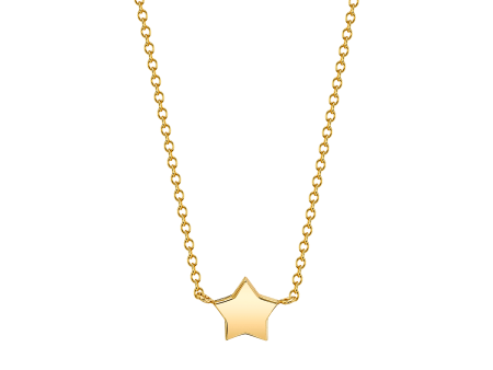 Golden Star Necklace For Sale