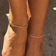 14K Signature Paper Clip Chain Anklet Cheap