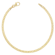 14K Dainty Cuban Link Chain Bracelet Online Hot Sale