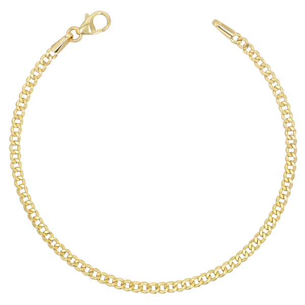 14K Dainty Cuban Link Chain Bracelet Online Hot Sale