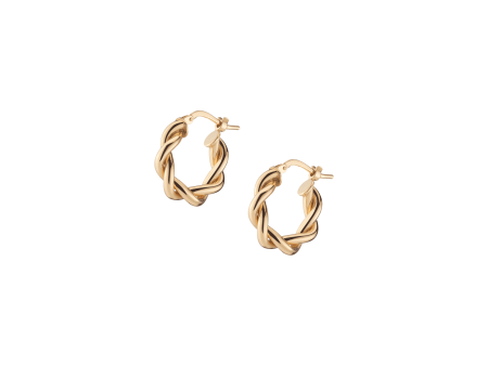 Bold Twisted Hoop Earrings Sale