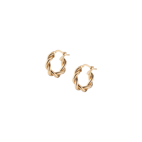 Bold Twisted Hoop Earrings Sale