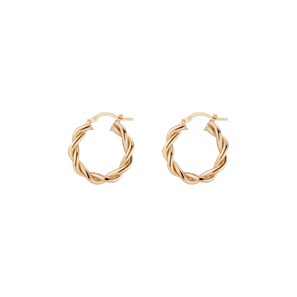 Bold Twisted Hoop Earrings Sale