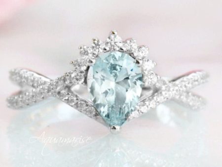 Alice Aquamarine Ring- Sterling Silver Online