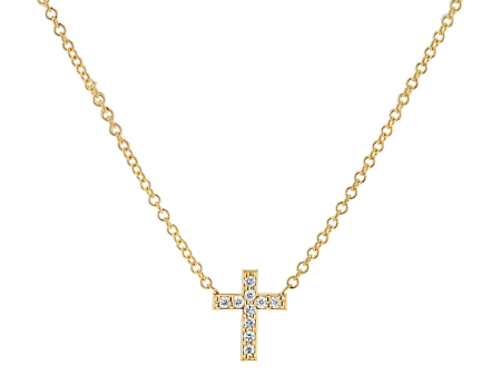 Kids Pave Cross Necklace Discount