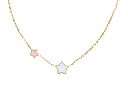 Twinkle Star Enamel Necklace For Discount