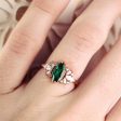 Adeline Emerald Ring- 14K Rose Gold Vermeil For Cheap