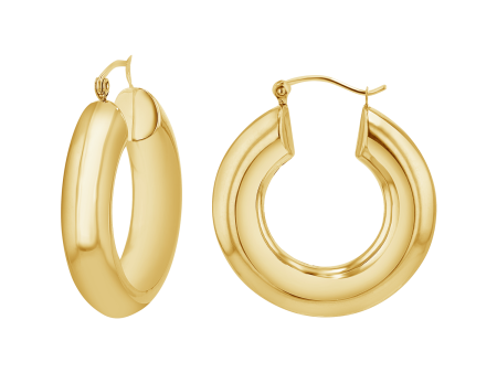 6mm Chunky Hoop Earrings Cheap