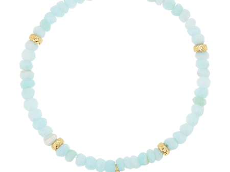 Peruvian Blue Opal Beaded Bracelet For Discount