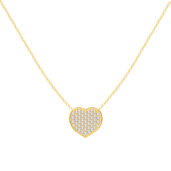 Kids Diamond Heart Necklace Cheap