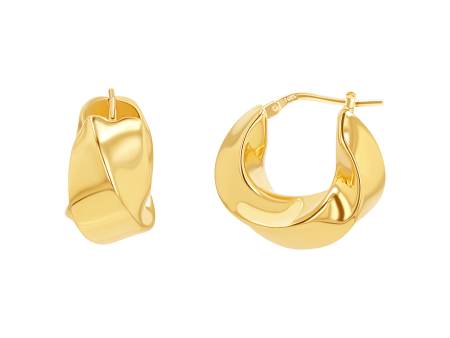 Thick Twist Hoop Earrings Online Hot Sale