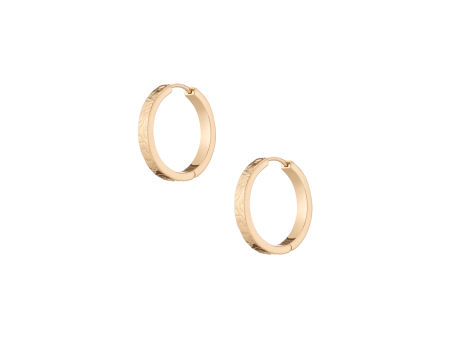 AURATE X MACENNA: Rose Garden Hoop Earrings Online