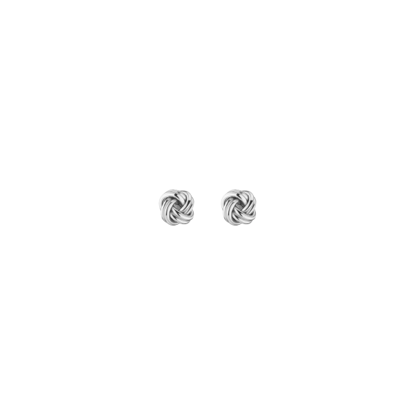 Silver Knot Stud Earrings Online Sale