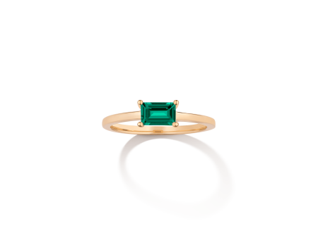 Birthstone Baguette Ring Fashion