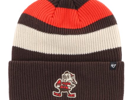 CLEVELAND BROWNS HISTORIC CLUBHOUSE JENNINGS  47 CUFF KNIT Sale