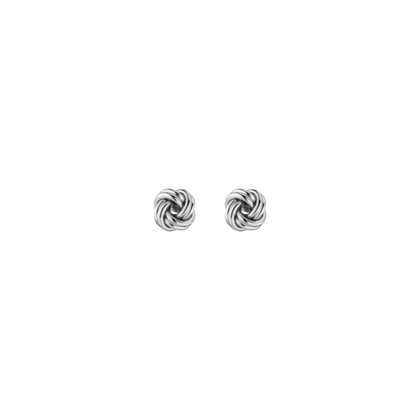 Silver Knot Stud Earrings Online Sale