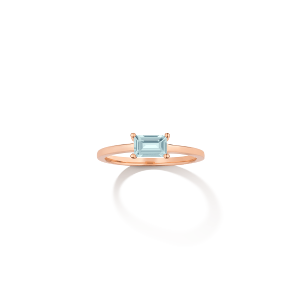 Birthstone Baguette Ring Fashion