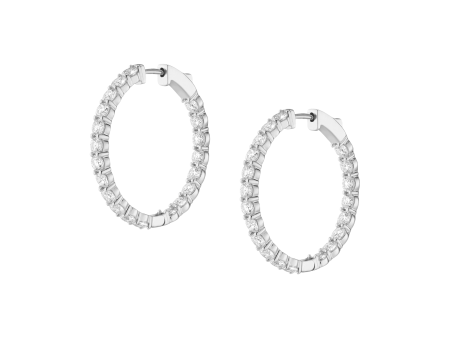 Luxury Lab Grown Diamond Hoops Hot on Sale