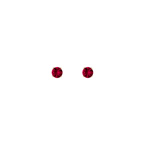 Round Gemstone Solitaire Stud Earrings Online