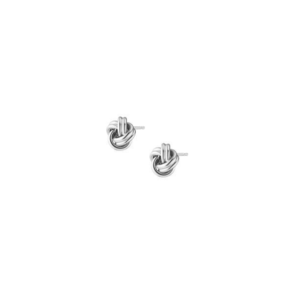 Silver Knot Stud Earrings Online Sale