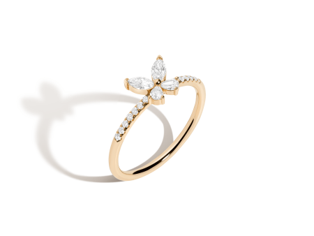 Lab Grown Diamond Butterfly Ring Online now