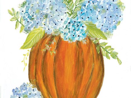 REAR266 - Pumpkin Full of Hydrangeas - 12x12 Hot on Sale