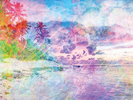 BLUE247 - Rainbow Bright Beach Scene - 18x12 Online