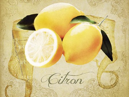 BLUE243 - Vintage Lemons Citron - 12x12 on Sale