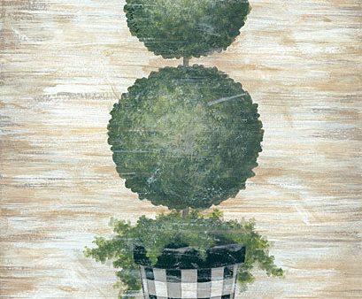 ALP1813 - Gingham Topiary Spheres - 12x16 Hot on Sale