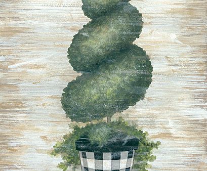 ALP1815 - Gingham Topiary Spiral - 12x16 For Discount