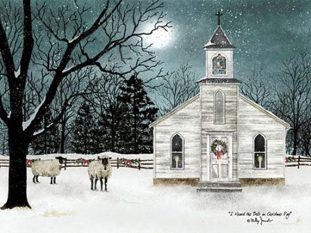 BJ1160A - I Heard the Bells on Christmas Day - Darker Sky - 24x18 on Sale